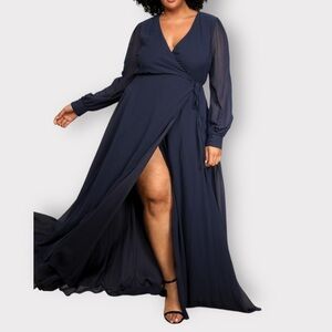 Lulu’s My Whole Heart Wrap Maxi Dress